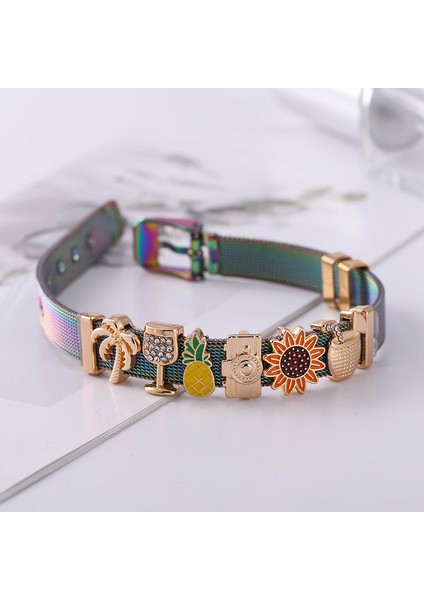 No.12 Boyutu 10MM Paslanmaz Çelik Tel Örgü Bilezik Witeapple Boncuk Dıy Bilezik Bileklik Kadın Erkek Takı Hediye Için (Yurt Dışından) fırsatları