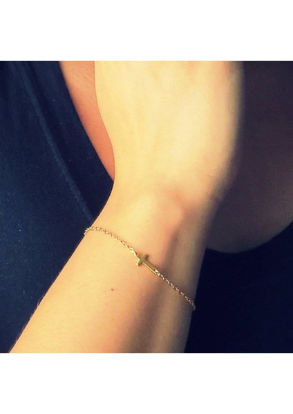 Altın Sumeng Yeni Charm Çapraz Minimalist Küçük Aşk Friendarm Bilezikler Link Zinciri Bilezikler Kadınlar Için Moda Takı Hediye (Yurt Dışından) fiyatları