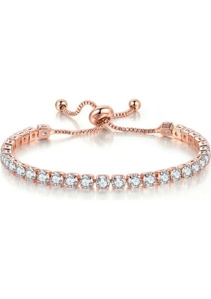 H133 Ayarlanabilir Renkli Birthstone Bilezik Kadınlar Için Teain El 4 mm Kristal Bileklik Arkadaşlar Için Hediyeler Trend Takı H133 (Yurt Dışından)