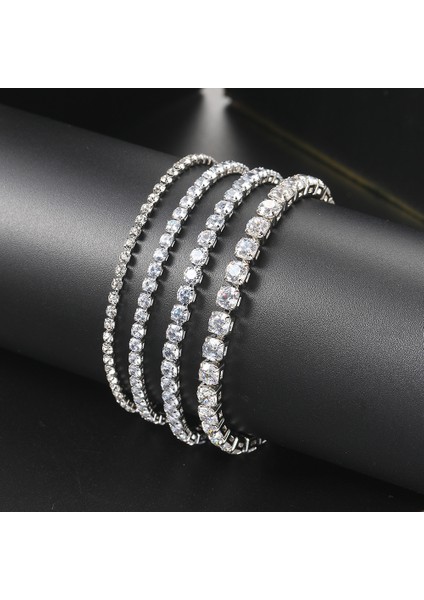 H071-18CM Zhouyang Tenis Bilekliği Kadınlar Için Lüks Renkli Isteğe Bağlı Cz Kristal Gül Altın Renk Hediye Moda Takı KC128 (Yurt Dışından) fiyatları