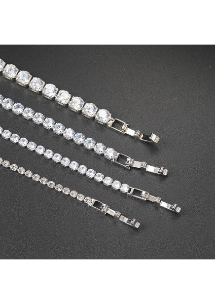 H071-18CM Zhouyang Tenis Bilekliği Kadınlar Için Lüks Renkli Isteğe Bağlı Cz Kristal Gül Altın Renk Hediye Moda Takı KC128 (Yurt Dışından) fırsatları