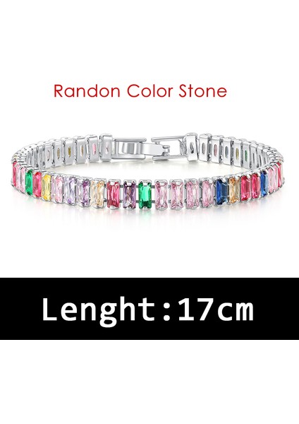 Y189-17CM Lüks Cz Tenis Bilekliği Kadınlar Için Altın Renk Bileklik Kore Tarzı Kristal El Zinciri Moda Takı Zirkonya Aksesuarları H167 (Yurt Dışından)