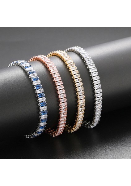 Y189-17CM Lüks Cz Tenis Bilekliği Kadınlar Için Altın Renk Bileklik Kore Tarzı Kristal El Zinciri Moda Takı Zirkonya Aksesuarları H167 (Yurt Dışından) fiyatları