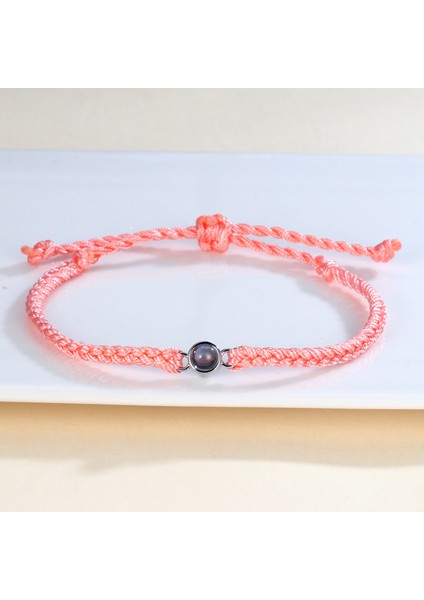 Mavi Erkek ve Kadın Projeksiyon Fotoğrafları Kişiselleştirilmiş Paslanmaz Çelik Özel Aile Evcil Hayvan Fotoğrafları Çift Bileklik Sevgililer Günü Hediyesi (Yurt Dışından) indirimleri