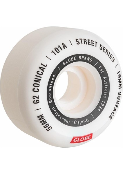 G2 Conical Street White/essential 101A 55MM Kaykay Tekerlek Seti 4 Pcs 10125038