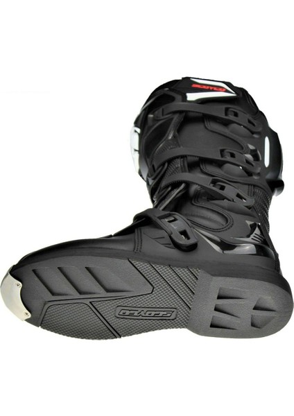 Motosiklet Off-Road Motocross Botu Güçlendirilmiş Koruma Uzun Model Deri Cross Profesyonel Bot Siyah indirimleri