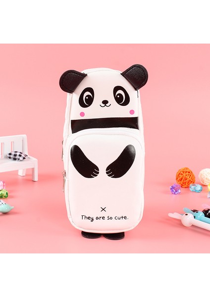 Sevimli Kırtasiye Çantası Panda Tavşan Kalem Kalem Kutusu Yaratıcı Kırtasiye (Yurt Dışından)
