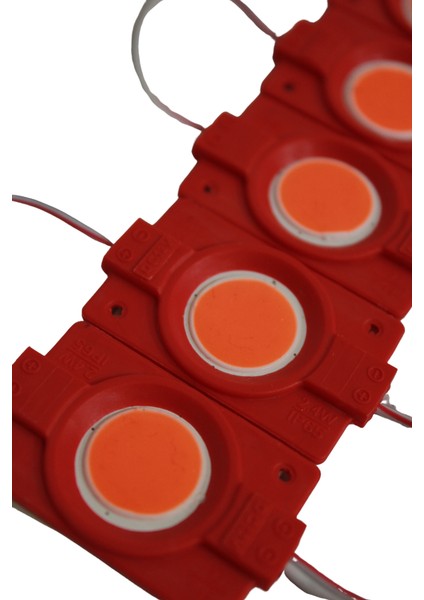 12 Volt 2.4 Watt Tekli Su Geçirmez Modül Led Kırmızı (10 Adet)