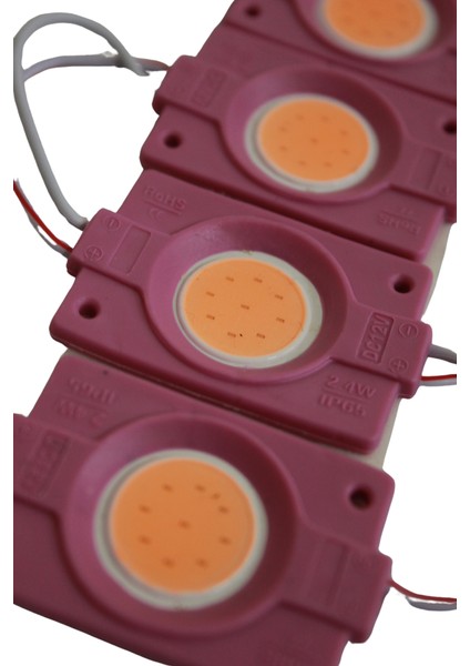 12 Volt 2.4 Watt Tekli Su Geçirmez Modül Led Pembe (10 Adet) modelleri