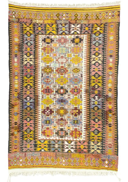 Rissa Geometrik Tasarımlı El Dokuma Kilim 152X220 cm