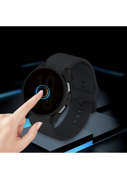Samsung Galaxy Watch 5 44MM ile Uyumlu Sert Pc Kasa ve Privacy Hayalet Ekran Koruyucu