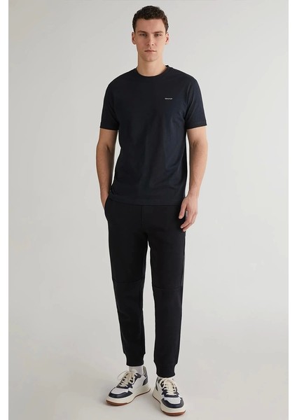 Erkek Siyah Regular Fit Eşofman Altı