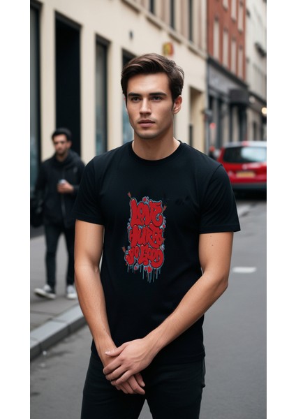 Erkek Baskılı T-Shirt Erkek T-Shirt modelleri