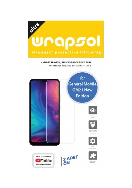 General Mobile Gm21 New Edition Ekran Koruyucu Poliüretan Film fiyatları