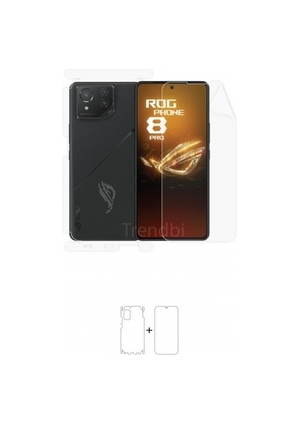 Asus Zenfone 11 Ultra 360 ° Full Body Ekran Koruyucu Kaplama Ön Arka Yan Darbe Emici Poliüretan Film