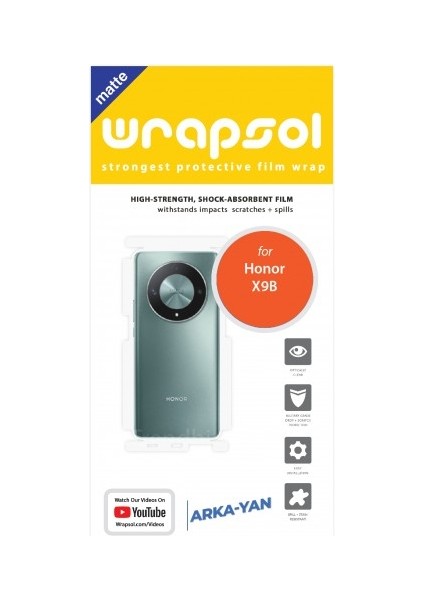 Honor X9b Mat Arka Yan Koruyucu Darbe Emici Poliüretan Film Amerika Üretimi fiyatları