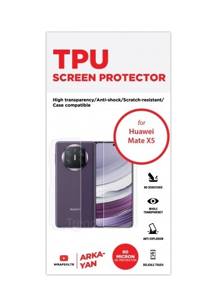 Huawei Mate X5 Mat Arka Yan Koruyucu Hd Film fiyatları