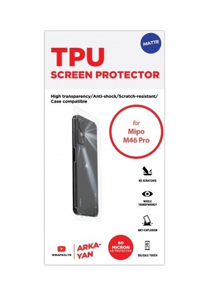 Mipo M46 Pro Mat Arka Yan Koruyucu Hd Film fiyatları