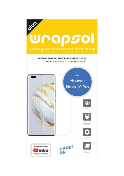 Huawei Nova 10 Pro Ekran Koruyucu Poliüretan Film fiyatları