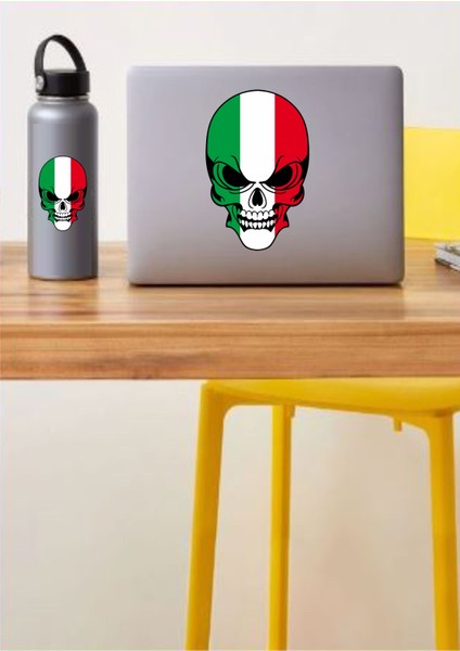Italyan Kurukafa Italya Bayrak Araba Oto Motosiklet Sticker 00075 fiyatları
