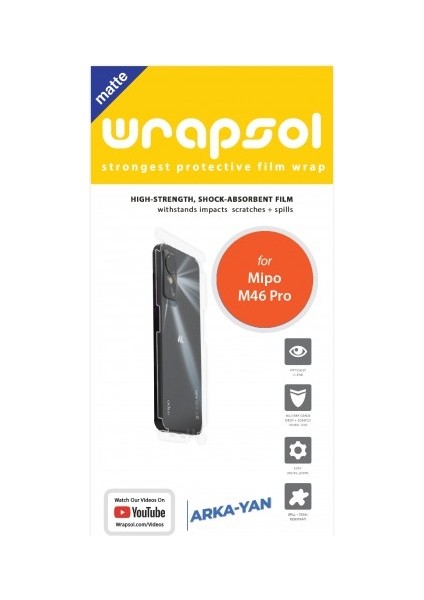 Mipo M46 Pro Mat Arka Yan Koruyucu Darbe Emici Poliüretan Film Amerika Üretimi fiyatları