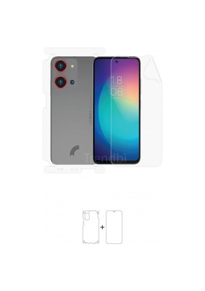 Reeder S19 Max Pro S Zoom 360 ° Full Body Ekran Koruyucu Kaplama Ön Arka Yan Darbe Emici Poliüretan Film