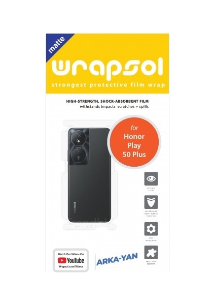 Honor Play 50 Plus Mat Arka Yan Koruyucu Darbe Emici Poliüretan Film Amerika Üretimi fiyatları