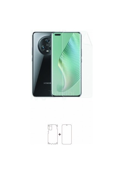 Honor Magic 5 360 ° Full Body Ekran Koruyucu Kaplama Ön Arka Yan Darbe Emici Poliüretan Film