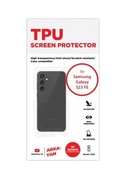Samsung Galaxy S23 Fe Arka Yan Koruyucu Hd Film fiyatları