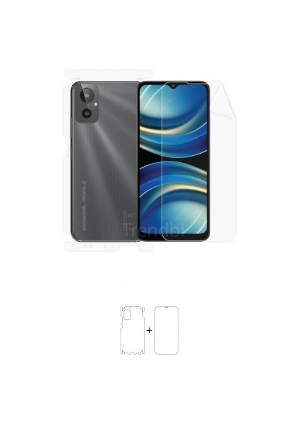 General Mobile Gm 23 Se360 ° Full Body Ekran Koruyucu Kaplama Ön Arka Yan Darbe Emici Poliüretan Film