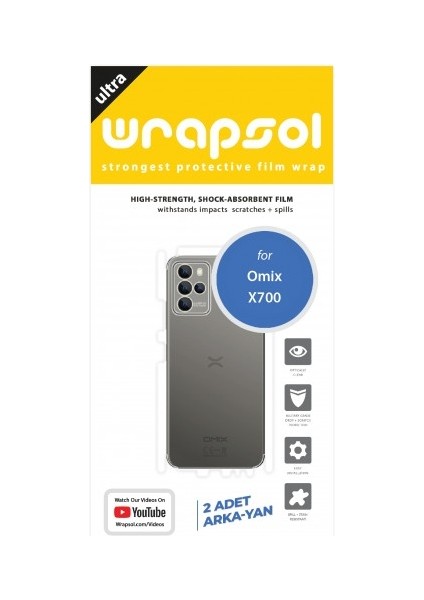 Omix X700 Arka Yan Koruyucu Darbe Emici Poliüretan Film Amerika Üretimi fiyatları