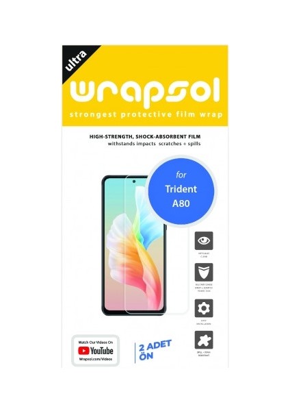 Trident A80 Ekran Koruyucu Poliüretan Film fiyatları