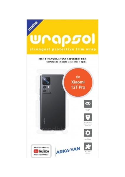 Xiaomi 12t Pro Mat Arka Yan Koruyucu Darbe Emici Poliüretan Film Amerika Üretimi fiyatları