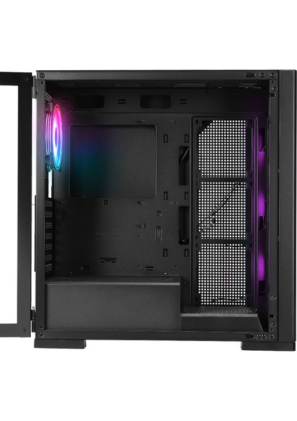 Magnıfıc Mesh Manyetik Temperli Camlı Siyah 4*12CM Rgb Fan Atx Mid-T Gaming Oyuncu Kasası