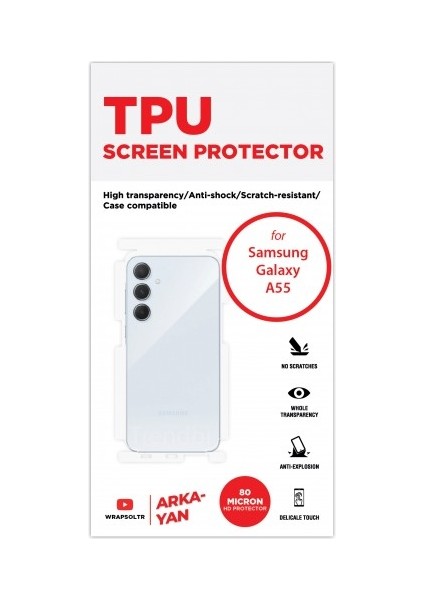 Samsung Galaxy A55 Arka Yan Koruyucu Hd Film fiyatları