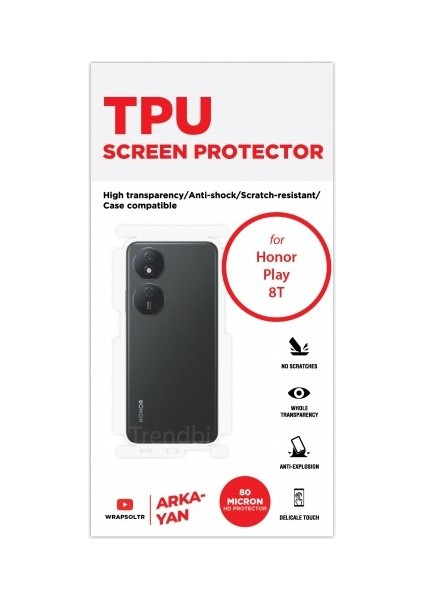 Honor Play 8t Arka Yan Koruyucu Hd Film fiyatları