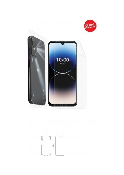 Mipo M46 Pro 360 ° Full Body Ekran Koruyucu Kaplama Ön Arka Yan Darbe Emici Hd Film