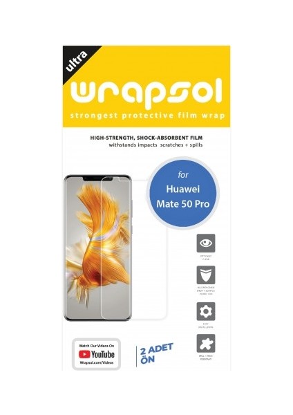 Huawei Mate 50 Pro Ekran Koruyucu Poliüretan Film fiyatları
