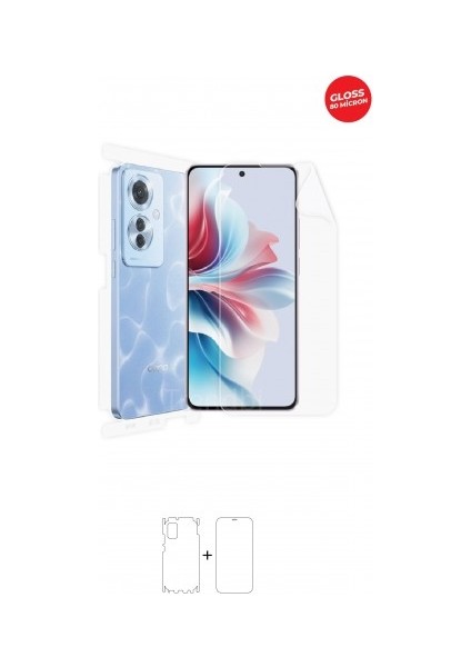 Oppo Reno 11f 5g 360 ° Full Body Ekran Koruyucu Kaplama Ön Arka Yan Darbe Emici Hd Film