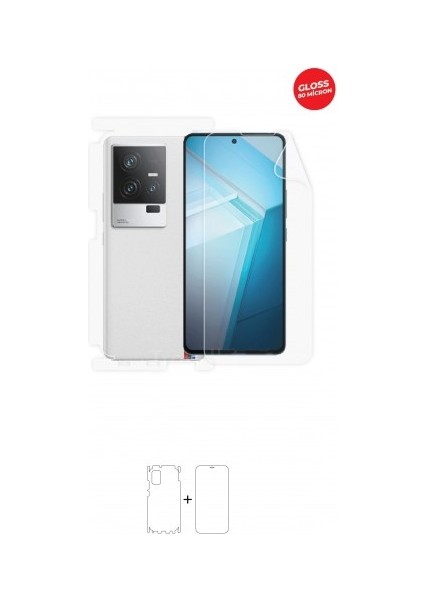 Vivo Iqqq 11s 360 ° Full Body Ekran Koruyucu Kaplama Ön Arka Yan Darbe Emici Hd Film