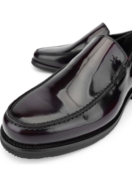 Erkek Deri Bordo Açma Loafer Ayakkabı 183 29753 Erk Ayk Y24 Bordo Acma modelleri