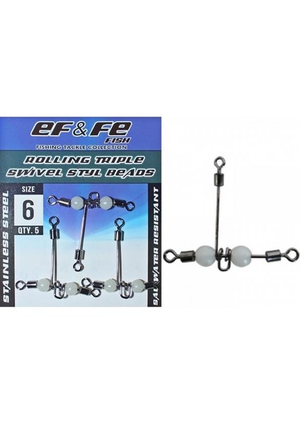 Rolling Triple Beads Fırdöndü