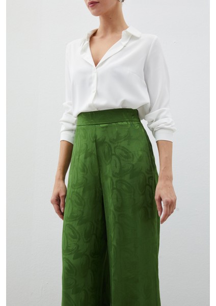 Jakarlı Salaş Pantolon - Yeşil fırsatları