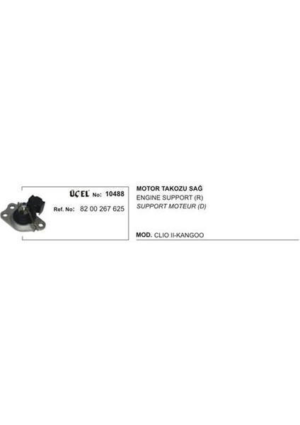 Motor Takozu Sağ 10488 Clıo-Iı Kango 1.5 Dcı Ipli