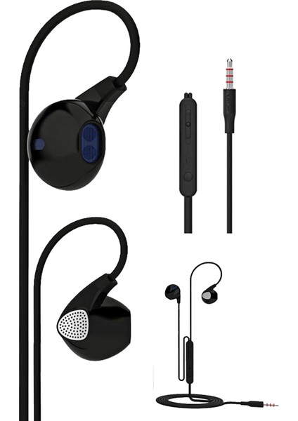 Karleader U1 Kulak Içi Kablolu Kulaklık Stereo 3.5mm Jack Girişli Siyah Mikrofonlu