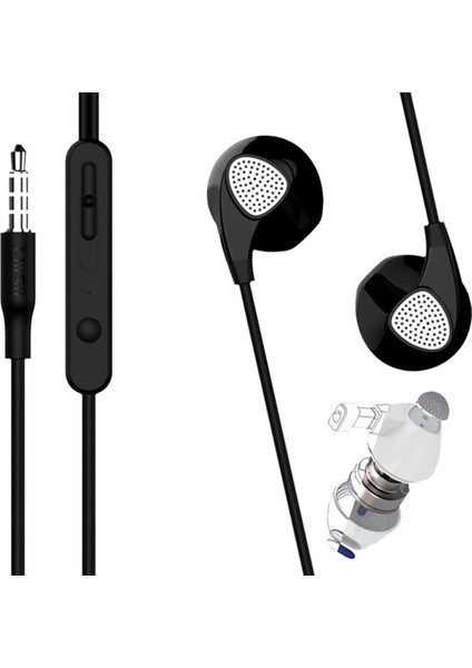 Karleader U1 Kulak Içi Kablolu Kulaklık Stereo 3.5mm Jack Girişli Siyah Mikrofonlu