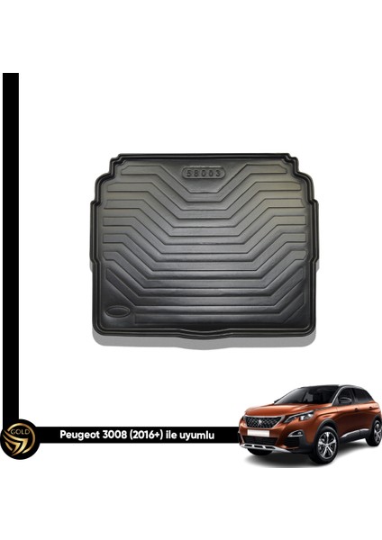 Peugeot 3008 Alt Kademe 2016+ Uyumlu Yeni Üretim Bagaj Havuzu Gold