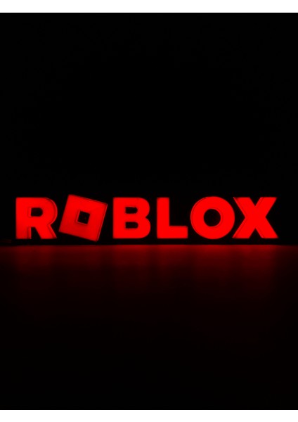 Roblox - Rgb LED Işıklı 3 Boyutlu Tabela - 20CM x 4cm x 2cm (Bluetooth Kontrollü)