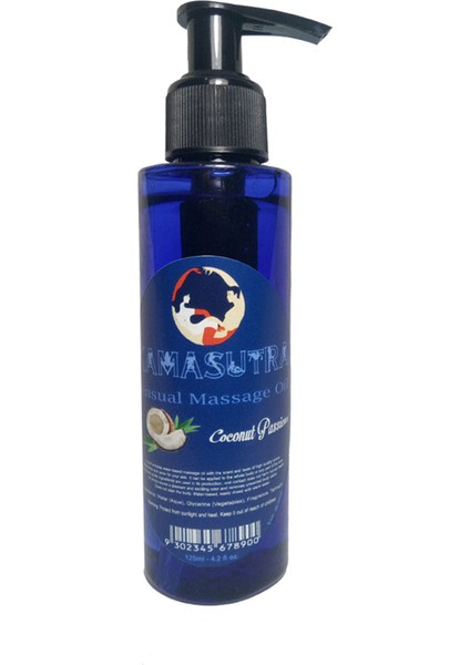 Coconut Big Size Sensual Pleasure Massage Oil - Kamasutra Aromatik Hindiztancevizli Er0tık Masaj Yağı 125 Ml