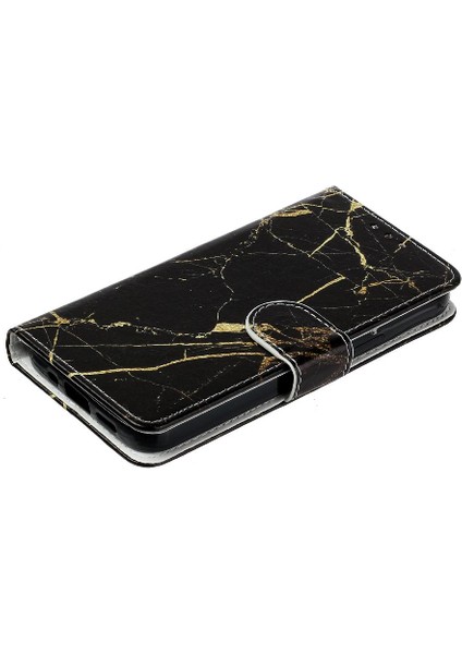 Samsung Galaxy S24 Manyetik Kart Yuvaları Tutucu Mermer Desen Için Flip Case (Yurt Dışından) modelleri